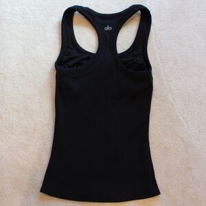 ALO Yoga Women's Black Racerback Tank Top